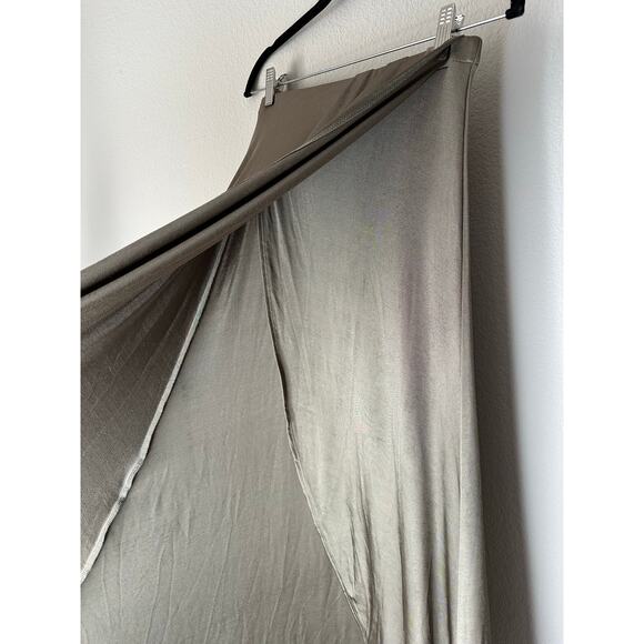 FREE PEOPLE Sage Green Soft Flowy Tulip Wrap High Low Style Maxi Skirt Size XS - Picture 7 of 9